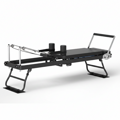 Foldable Pilates Reformer for Home Use Pilates Reformer Machine with Adjustable Resistance Bands Space-Saving Pilates Machine for Core Strength&Full Body Workout