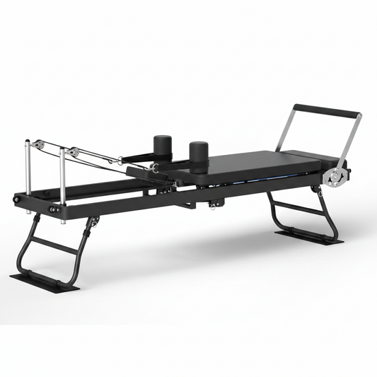 Foldable Pilates Reformer for Home Use Pilates Reformer Machine with Adjustable Resistance Bands Space-Saving Pilates Machine for Core Strength&Full Body Workout